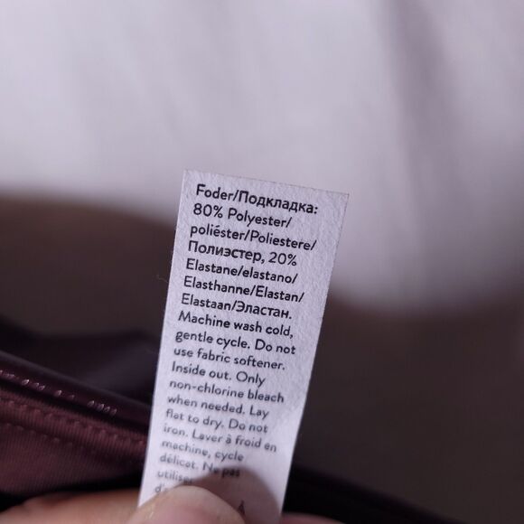 Spanx Faux Leather Leggings Medium Ruby Patent Shiny 20301R - Picture 9 of 16